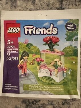 LEGO 30721 Friends Flower Stand with Roses - 55Pcs Sealed Brand New